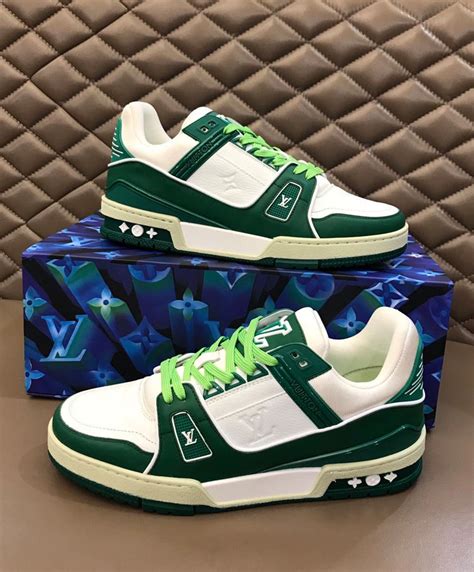 green louis vuitton sneakers.